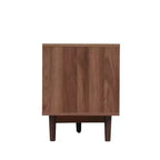 Meuble TV pour téléviseurs jusqu'à 85 pouces, console TV de style campagnard avec tiroirs, marron - ModernLuxe