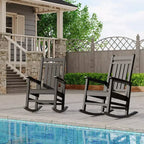 Fauteuils à bascule extérieurs surdimensionnés en PEHD, fauteuils à bascule de terrasse robustes toutes saisons, fauteuils à bascule de véranda durables pour l'extérieur, la cour, la terrasse, le jardin