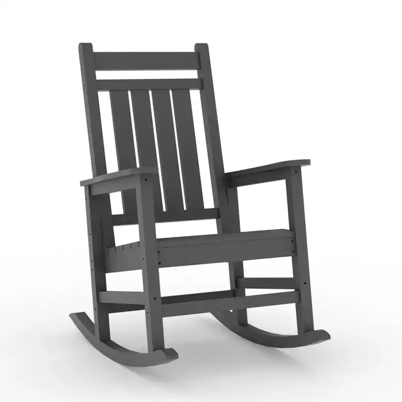 Fauteuils à bascule extérieurs surdimensionnés en PEHD, fauteuils à bascule de terrasse robustes toutes saisons, fauteuils à bascule de véranda durables pour l'extérieur, la cour, la terrasse, le jardin