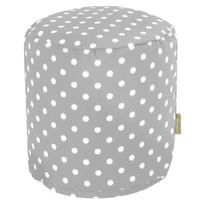 Majestic Home Goods, Pouf à pois Ikat