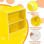 Étagère à livres pour enfants - Organisateur de rangement de livres, Armoire de rangement de jouets double couche pour enfants avec compartiments ouverts pour chambre à coucher, chambre d'enfant, salle de jeux