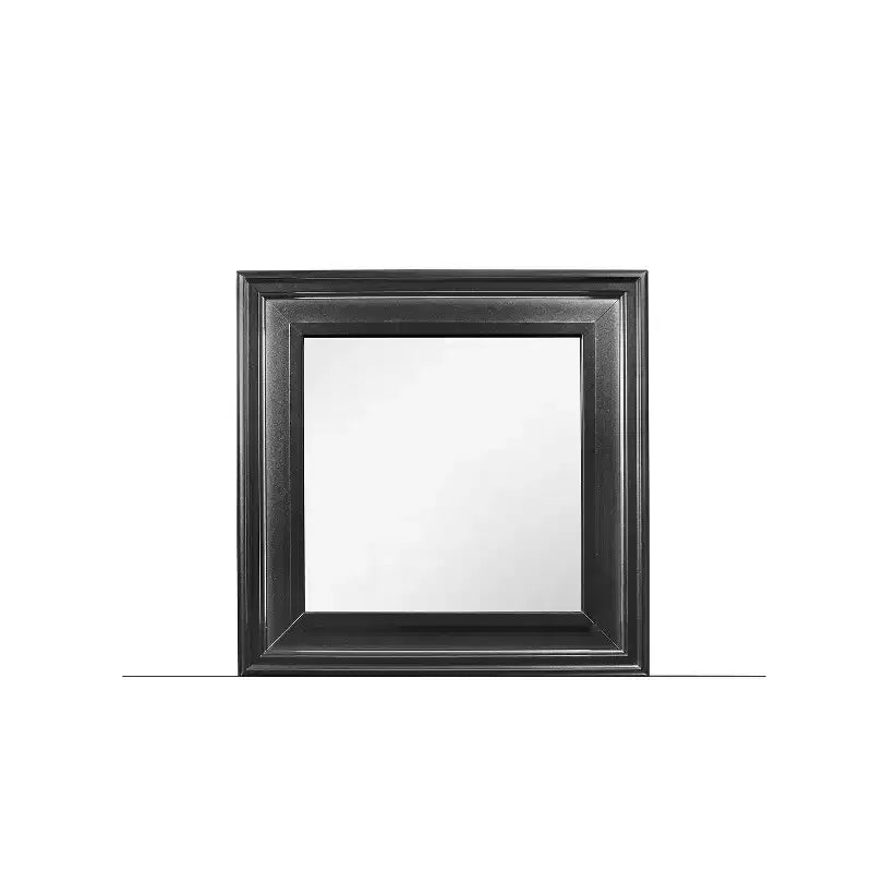HomeStock Metallic White Mirror with Sleek Frame  Glamorous Modern Bedroom Accent Mirror