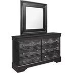 Miroir métallique blanc HomeStock avec cadre élégant - Miroir d'appoint de chambre moderne et glamour
