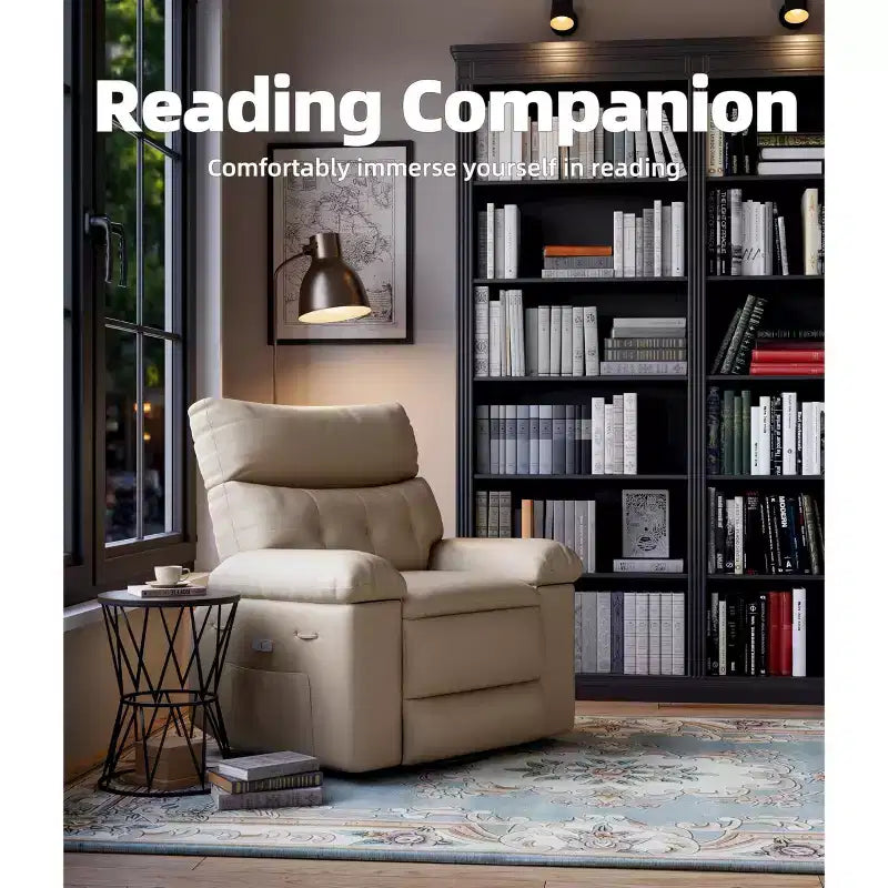 Fauteuil inclinable surdimensionné 27, à bascule rotatif à 360° avec chauffage et massage (pour salon/chambre/crèche)