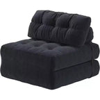 Canapé-lit pliant, canapé-lit futon, canapé-lit futon convertible, matelas pliable avec soutien dorsal, canapé portable pliant, une place