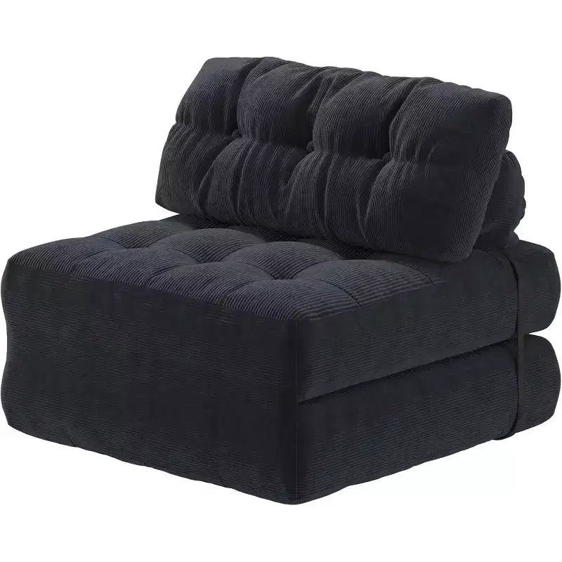 Canapé-lit pliant, canapé-lit futon, canapé-lit futon convertible, matelas pliable avec soutien dorsal, canapé portable pliant, une place