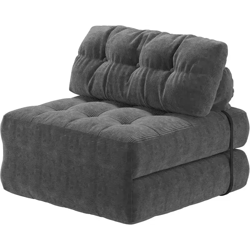 Canapé-lit pliant, canapé-lit futon, canapé-lit futon convertible, matelas pliable avec soutien dorsal, canapé portable pliant, une place
