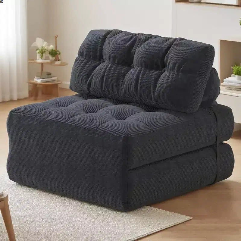Canapé-lit pliant, canapé-lit futon, canapé-lit futon convertible, matelas pliable avec soutien dorsal, canapé portable pliant, une place