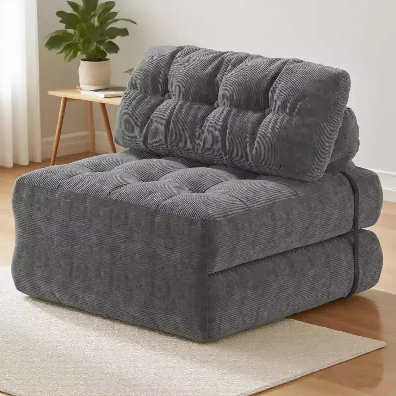 Canapé-lit pliant, canapé-lit futon, canapé-lit futon convertible, matelas pliable avec soutien dorsal, canapé portable pliant, une place