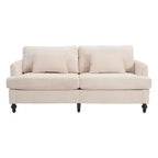 Canapé deux places en tissu chenille de style milieu de siècle, canapé moderne rembourré