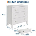 Commode de chambre à 3 ou 5 tiroirs GustoWave, commode de 77,2 cm de haut avec grands tiroirs, commode de rangement en bois pour salon, couloir