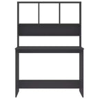 Clihome Bureau Flottant Moderne, Bureau Mural avec 3 Étagères, Bureau d'Ordinateur Mural avec Finition Mate pour Petits Espaces