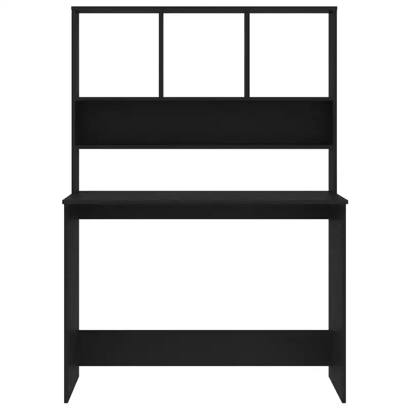 Clihome Bureau Flottant Moderne, Bureau Mural avec 3 Étagères, Bureau d'Ordinateur Mural avec Finition Mate pour Petits Espaces