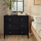 Commode 3 tiroirs Harbor avec tiroir supérieur divisé