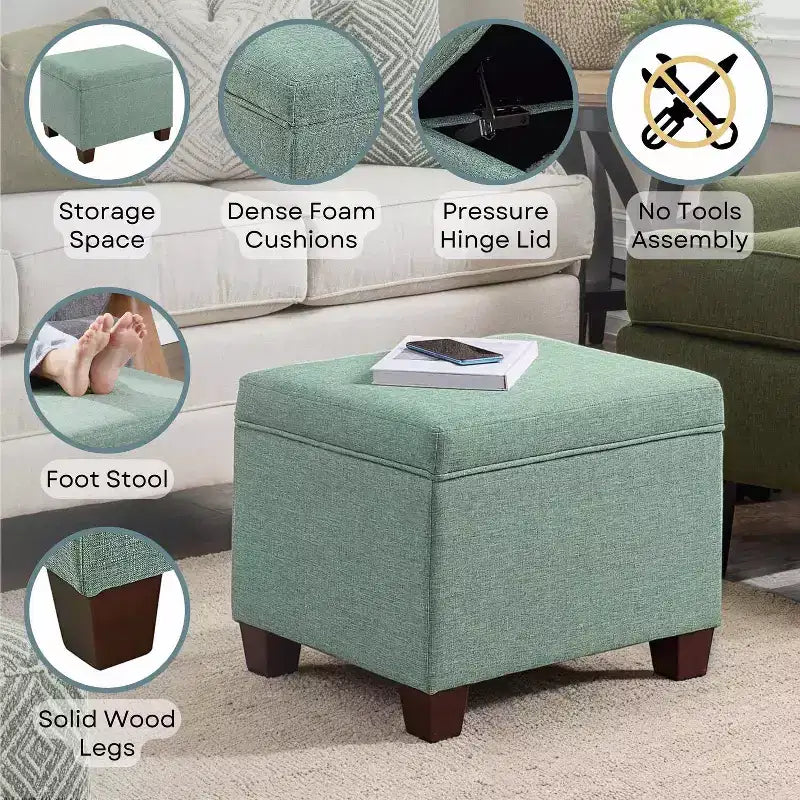Pouf de rangement Madison HomeStock