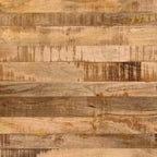 vidaXL Table de chevet noire en bois de manguier massif Meuble de chevet moyen