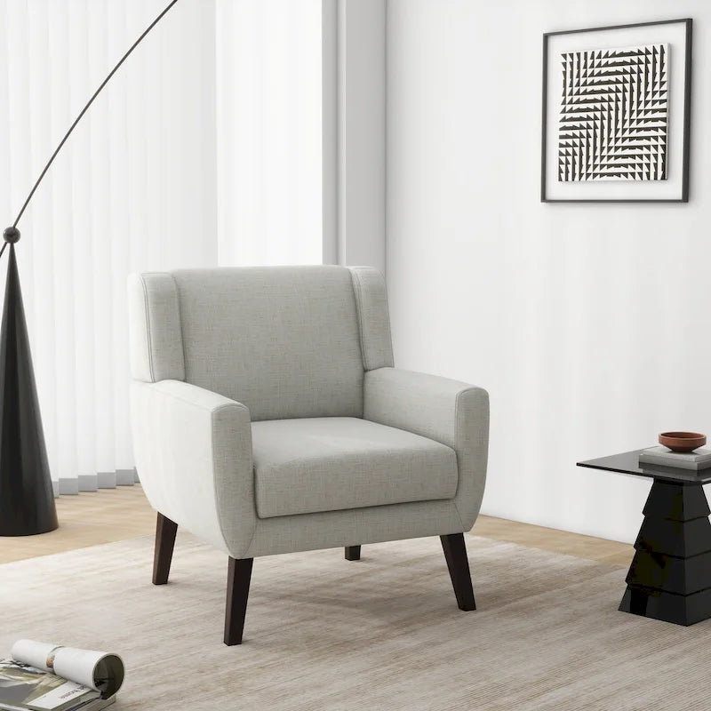 Fauteuil à oreilles, fauteuil simple – Gris / Bleu / Vert / Beige