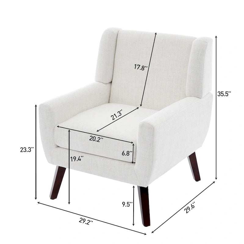 Fauteuil à oreilles, fauteuil simple – Gris / Bleu / Vert / Beige