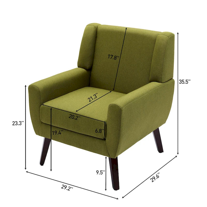 Fauteuil à oreilles, fauteuil simple – Gris / Bleu / Vert / Beige