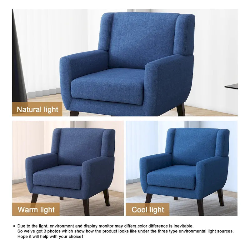 Fauteuil à oreilles, fauteuil simple – Gris / Bleu / Vert / Beige