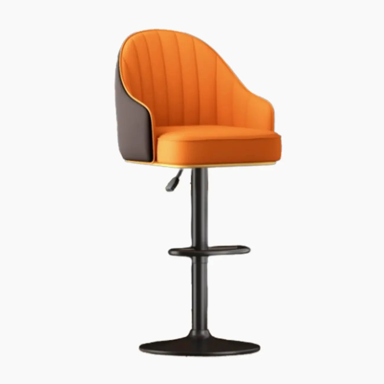 Tabourets de bar modernes en cuir pivotants et réglables en hauteur