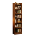 Bibliothèque rectangulaire classique en bois de noyer de première qualité à 7 étagères