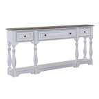 Table console de couloir 183 cm Magnolia Manor Antique White & Weathered Bark