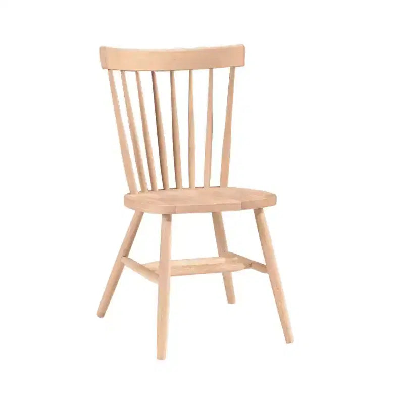 Chaise Copenhague non finie - International Concepts : bois massif, parawood, sans accoudoirs