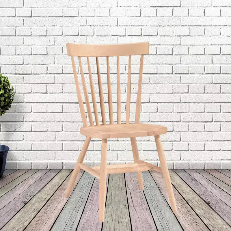 Chaise Copenhague non finie - International Concepts : bois massif, parawood, sans accoudoirs