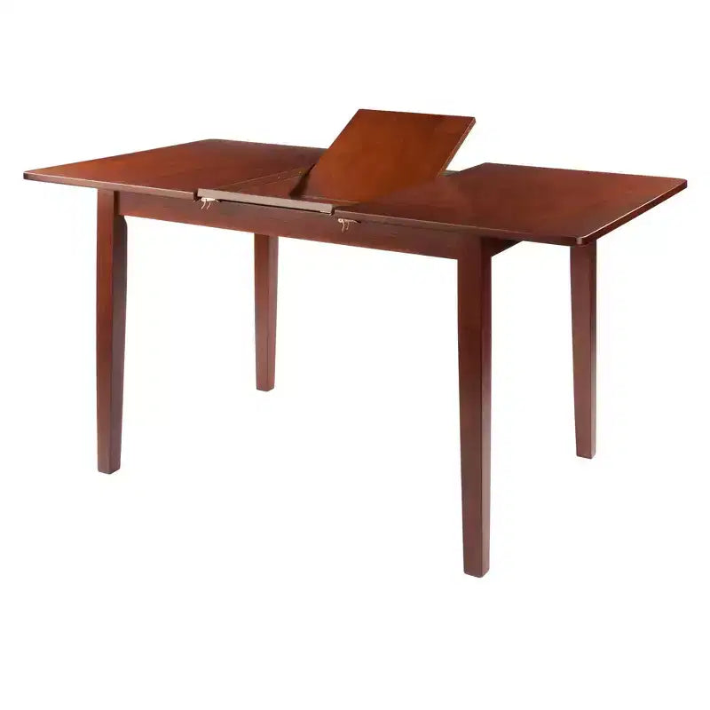Table de salle à manger extensible Darren Noyer - Winsome : rallonge papillon intégrée, 6 places
