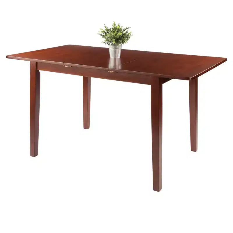 Table de salle à manger extensible Darren Noyer - Winsome : rallonge papillon intégrée, 6 places