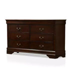 Commode 6 Tiroirs Sliver Cerise - HOMES: Inside + Out : Style Transitionnel, Placage Bois, Quincaillerie Métallique