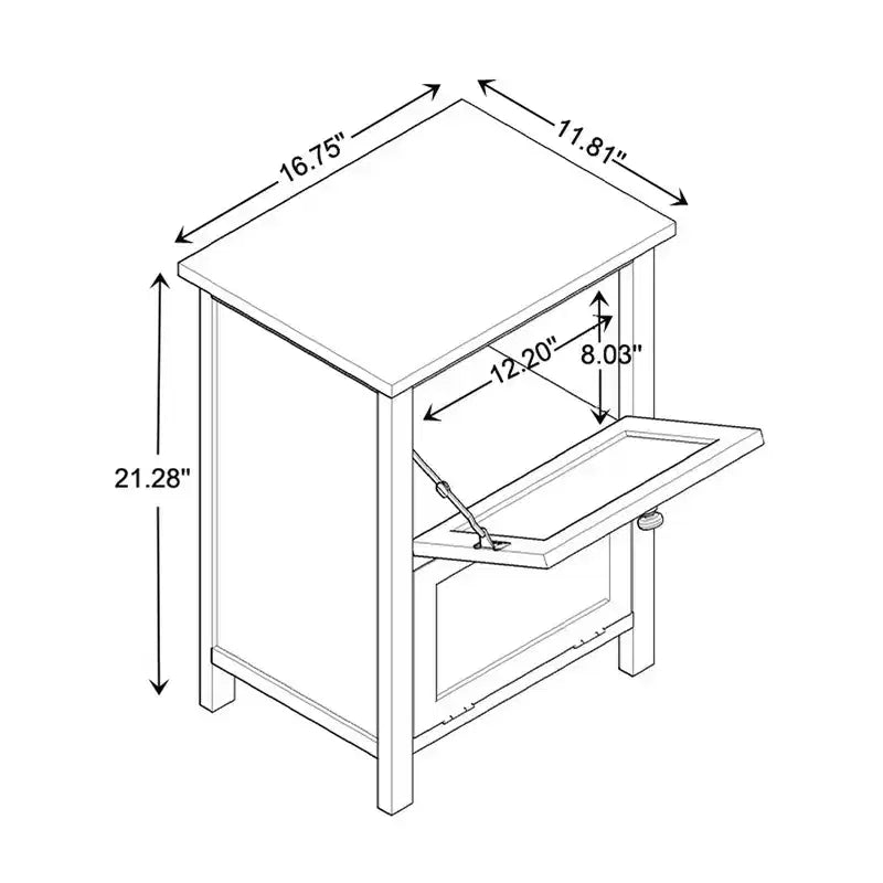 Table de chevet Sariah en rotin blanc à 2 portes - Baxton Studio