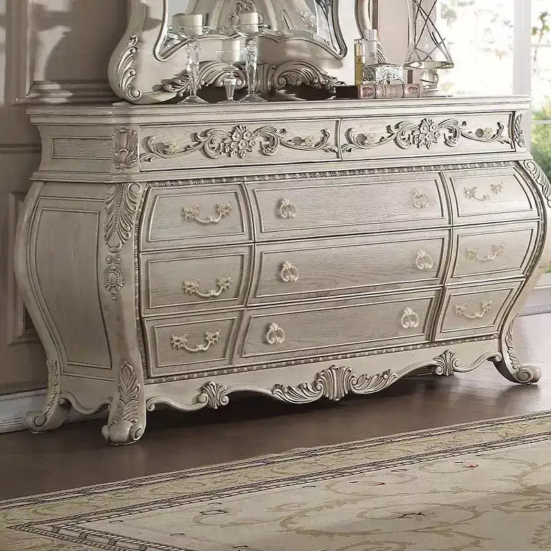 Ragenardus Dresser Antique White Finish - Acme Furniture