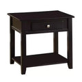 22" Malachi Accent Table Black - Acme Furniture: Lift Top, Storage, Tapered Legs, Shelf
