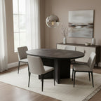Table piédestal à plateau rond de 52 pouces