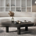 Table basse en pin naturel en forme de nuage à 3 pieds
