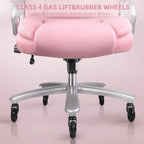 Chaise de bureau de direction Bossin grande taille et forte, 500 lb, avec support lombaire réglable, chaise ergonomique en cuir PU à dossier haut pour ordinateur