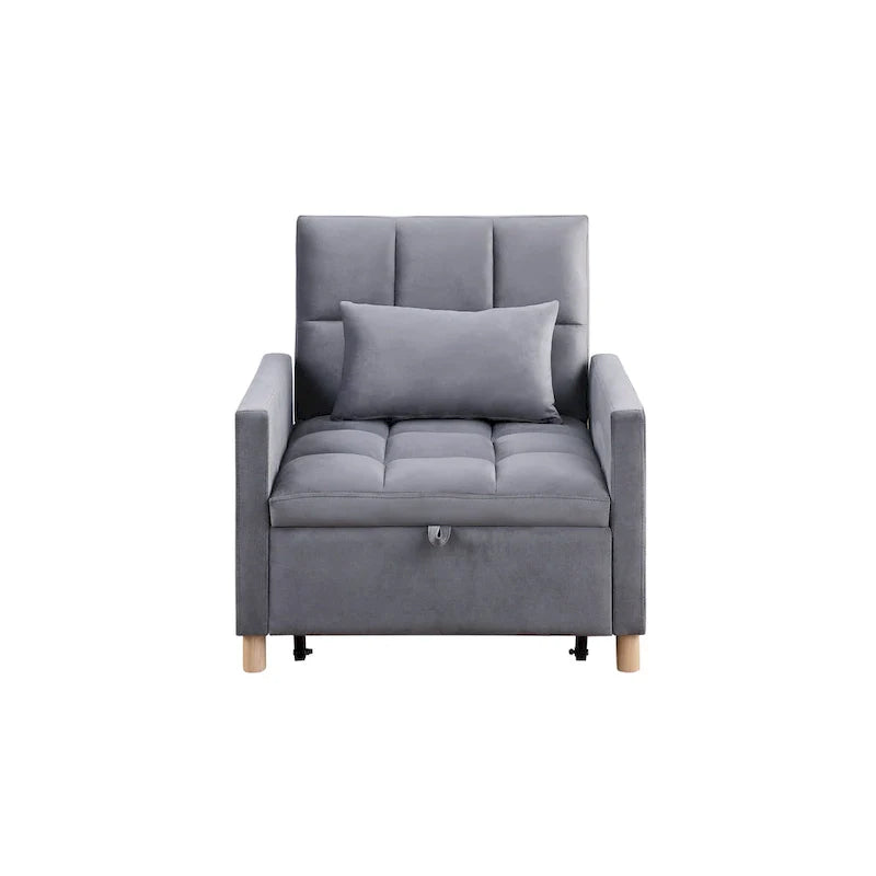 Fauteuil Lit Convertible 3 en 1, Noir