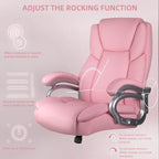 Chaise de bureau de direction Bossin grande taille et forte, 500 lb, avec support lombaire réglable, chaise ergonomique en cuir PU à dossier haut pour ordinateur