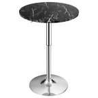 Table de bistrot ronde Costway, réglable en hauteur et pivotante à 360°, noire