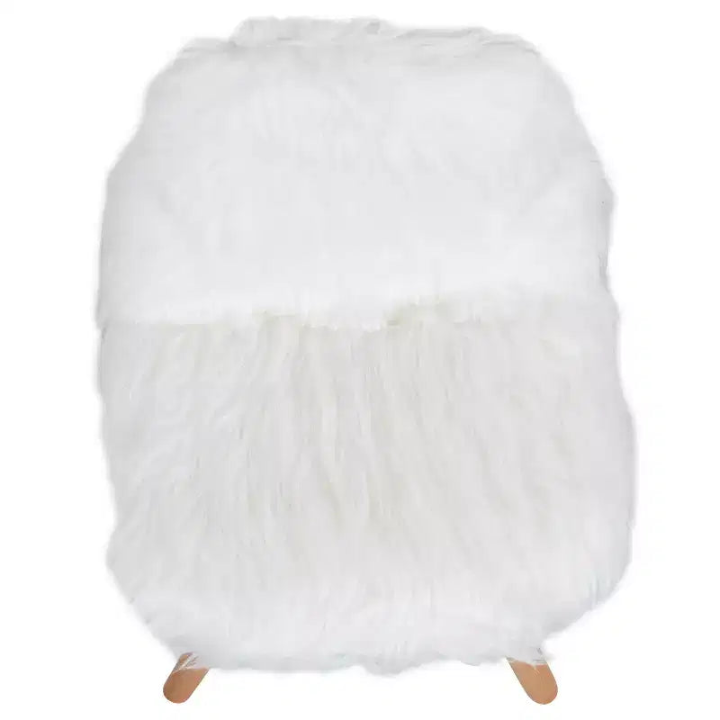 Emma et Oliver – Lot de 4 chaises d'appoint shaggy en forme de chien pour enfant – Chaise de bureau – Chaise de salle de jeux