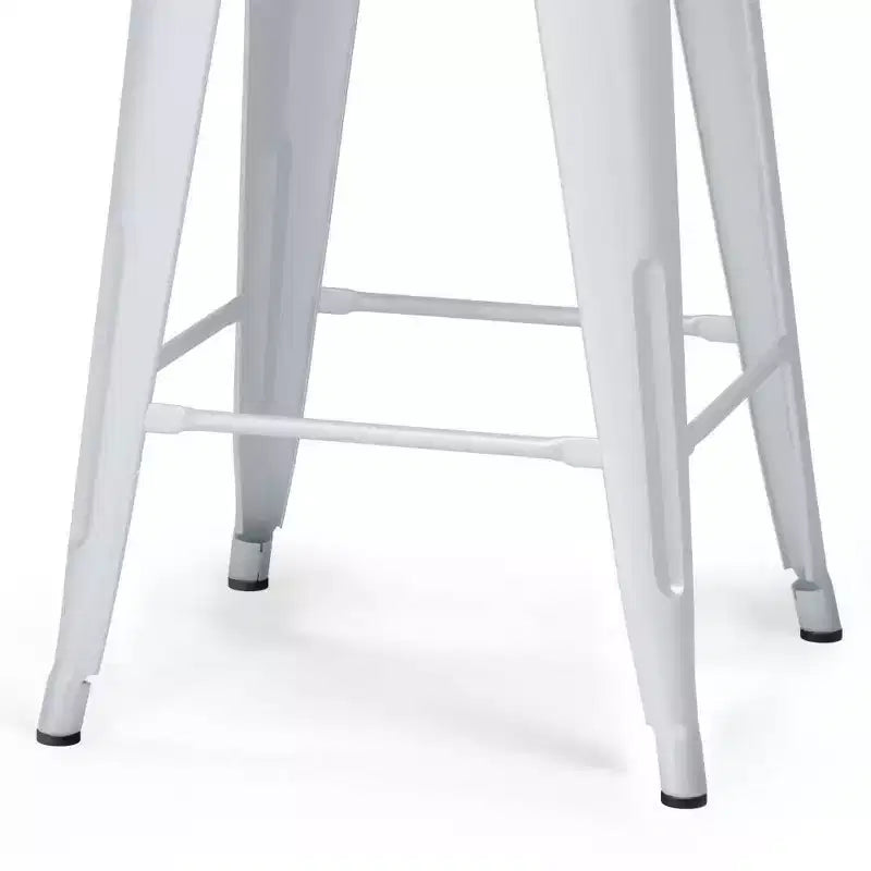 Lot de 4 tabourets de bar à hauteur de comptoir 24 Josephine en métal/bois - WyndenHall