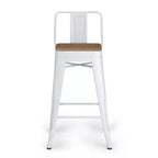 Lot de 4 tabourets de bar à hauteur de comptoir 24 Josephine en métal/bois - WyndenHall