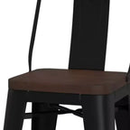 Lot de 4 tabourets de bar à hauteur de comptoir 24 Josephine en métal/bois - WyndenHall