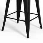 Lot de 4 tabourets de bar à hauteur de comptoir 24 Josephine en métal/bois - WyndenHall