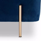 Banc de rangement en métal Rockwell Velvet - Baxton Studio