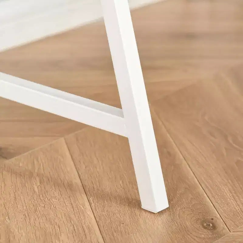 Bureau d'ordinateur HOMCOM, bureau pour petits espaces, table d'écriture avec tiroir et étagères de rangement