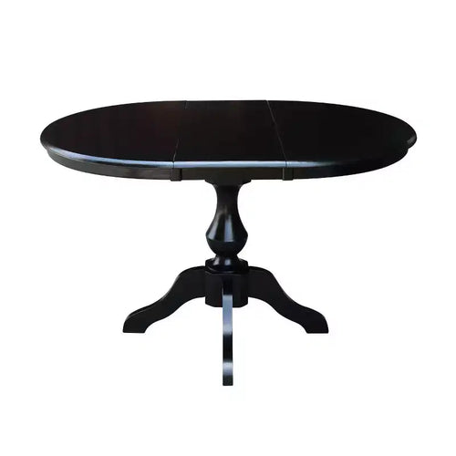 36 Kent Round Top Pedestal Dining Table with 12 Leaf - International Concepts