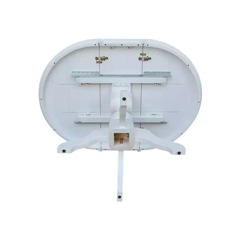 Table de salle à manger à piédestal ronde Kent de 36 po avec rallonge de 12 po – International Concepts